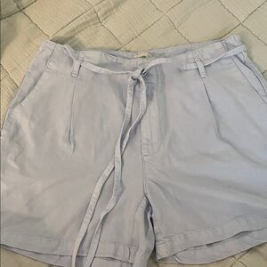 J. Crew Light Blue Drawstring Relaxed Shorts